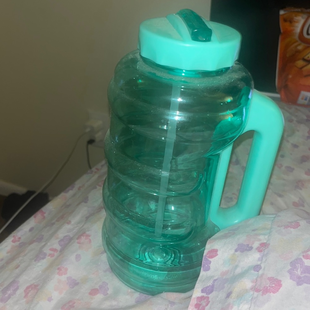 Blue water bottle